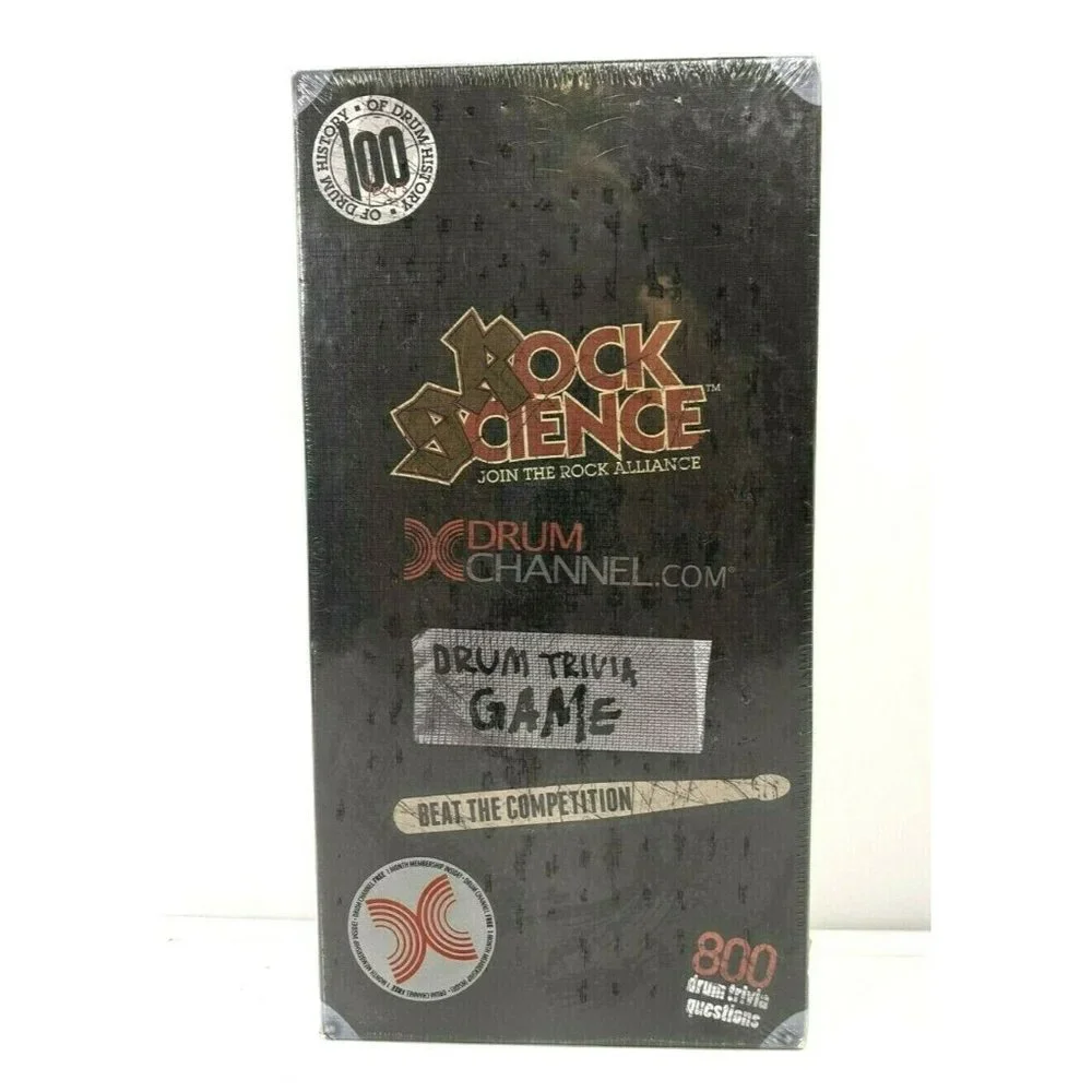 Rock Science Drum Trivia Game Ultimate Rock N' Roll Drum Knowledge Rock Bands - Picture 2 of 3